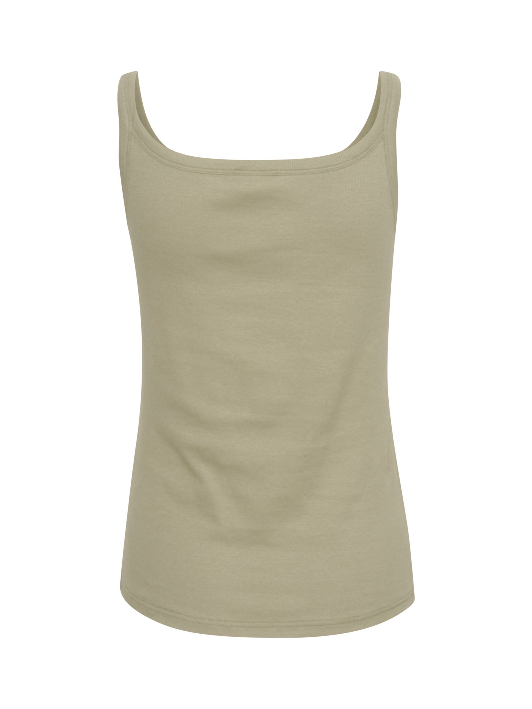 KAFFE Carna Scoop Neck Tank Top, Vetiver