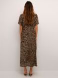 KAFFE Amber Classic Leopard Print Midaxi Dress, Multi