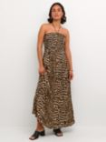KAFFE Amber Classic Leopard Print Maxi Dress, Multi