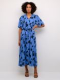 KAFFE Arina Floral Maxi Dress, Blue