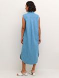 KAFFE Louise Midi Dress, Medium Blue Chambray
