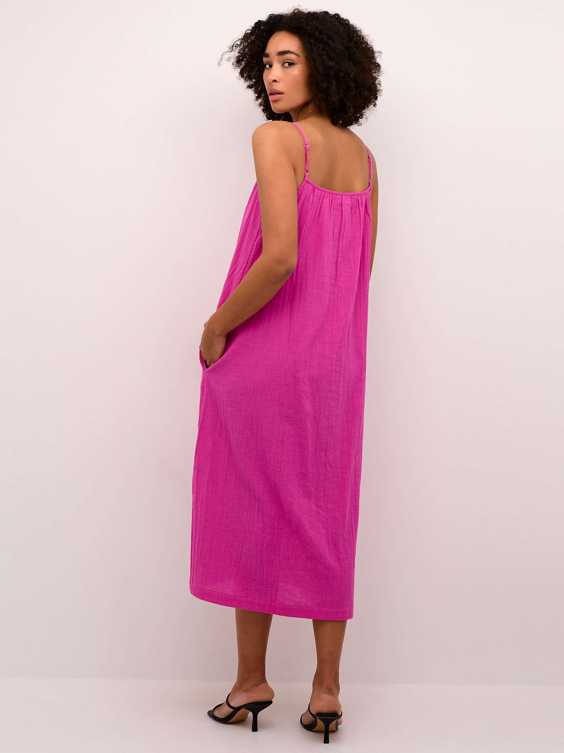 Buy KAFFE Pauline Spaghetti Strap Midi Dress Online at johnlewis.com