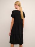 KAFFE Petra Jersey Dress, Black Deep