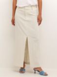 KAFFE Daniella High Waist Pocket Maxi Skirt, Feather Gray Melange