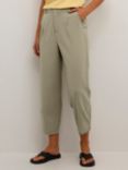 KAFFE Merle Cropped Suit Trousers, Vetiver