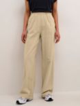 KAFFE Naya Elastic Waist Trousers, Classic Sand