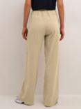 KAFFE Naya Elastic Waist Trousers, Classic Sand