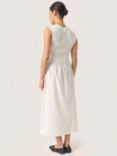 Soaked In Luxury Simone Fit Flare Midi Dress, Whisper White