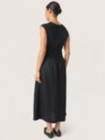 Soaked In Luxury Simone Fit Flare Midi Dress, Black