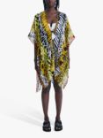 James Lakeland Savage Animal Print Kaftan, Yellow