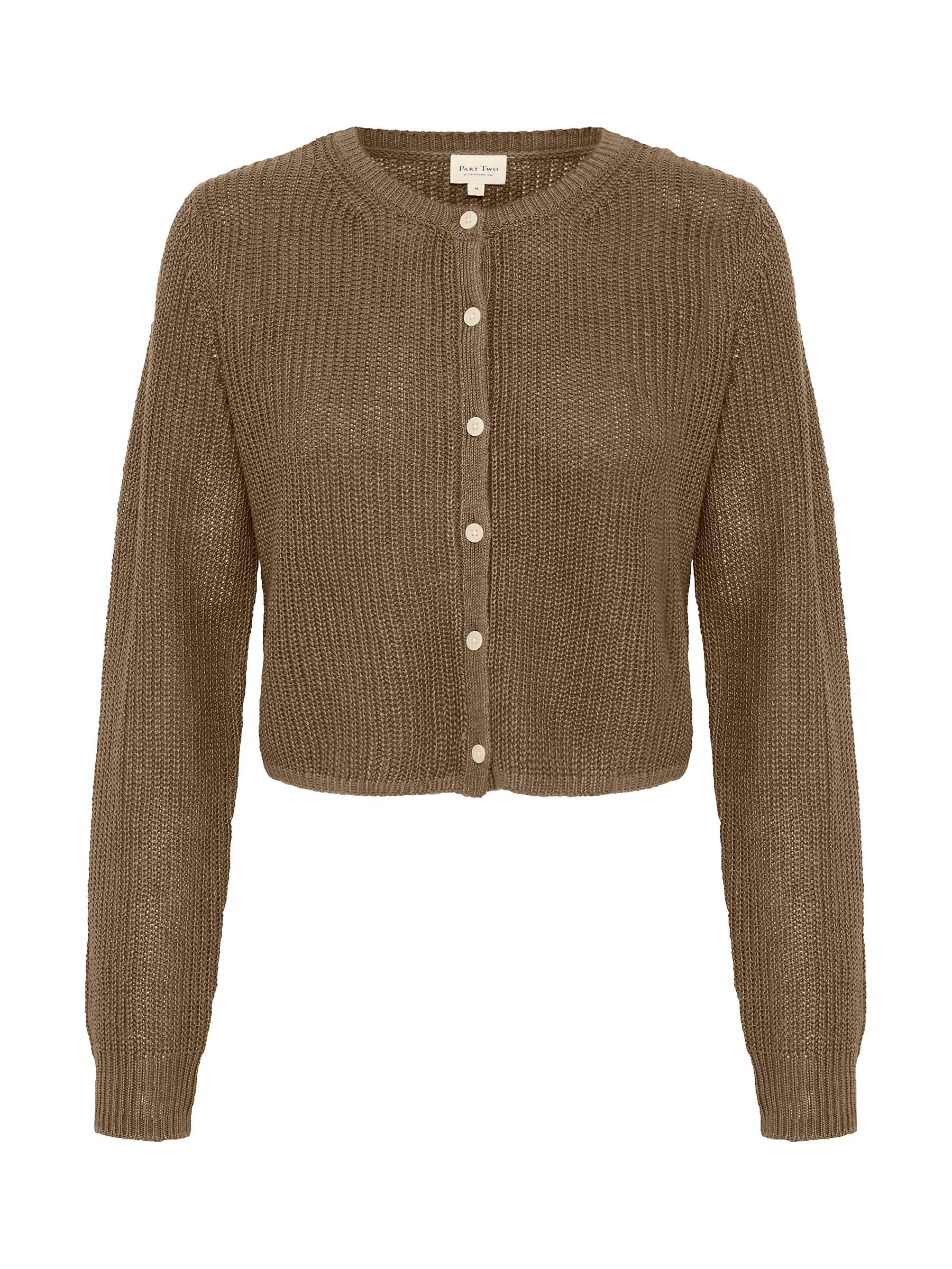 Buy Part Two Gigia Cropped Round Neck Cardigan, Canteen Online at johnlewis.com