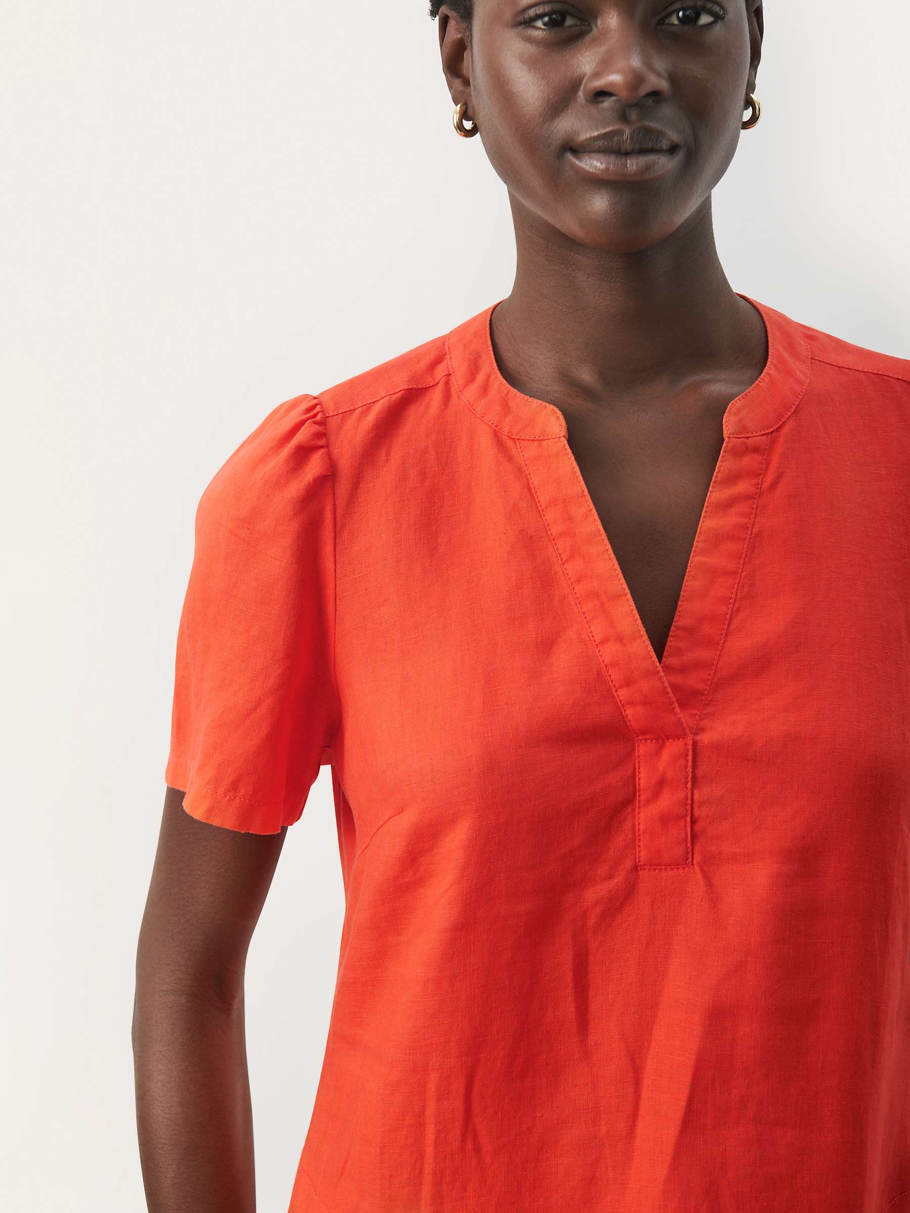 Buy Part Two Aminase Short Sleeve Dress, Mandarin Red Online at johnlewis.com