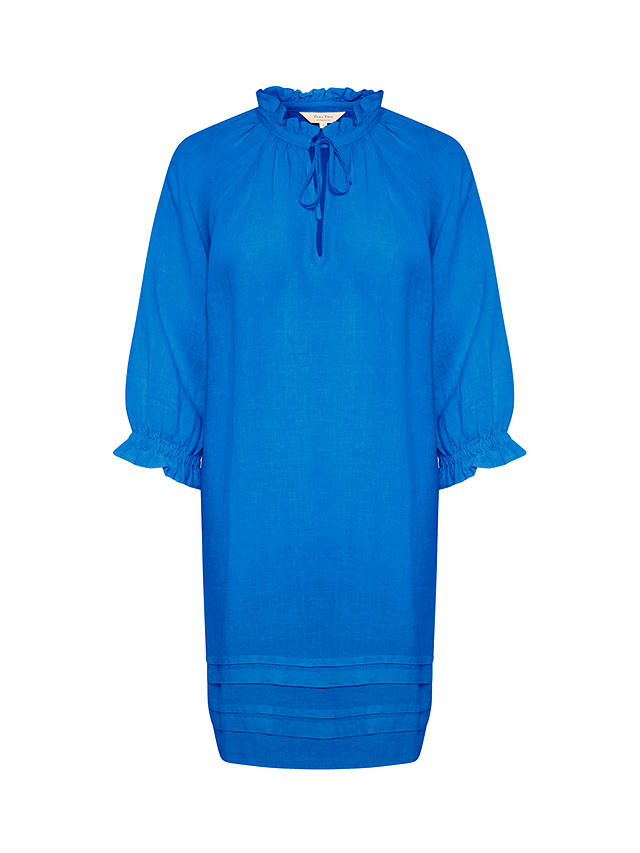 Part Two Aran Linen 3/4 Sleeves Mini Dress, Nebulas Blue