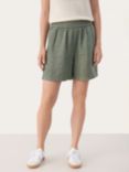 Part Two Gerd Elastic Waist Wide Legs Shorts, Agave Green, Agave Green
