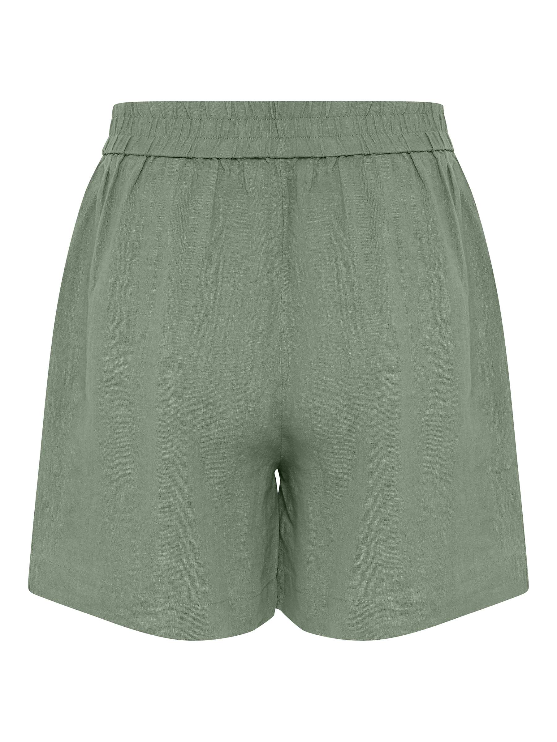 Buy Part Two Gerd Elastic Waist Wide Legs Shorts, Agave Green Online at johnlewis.com