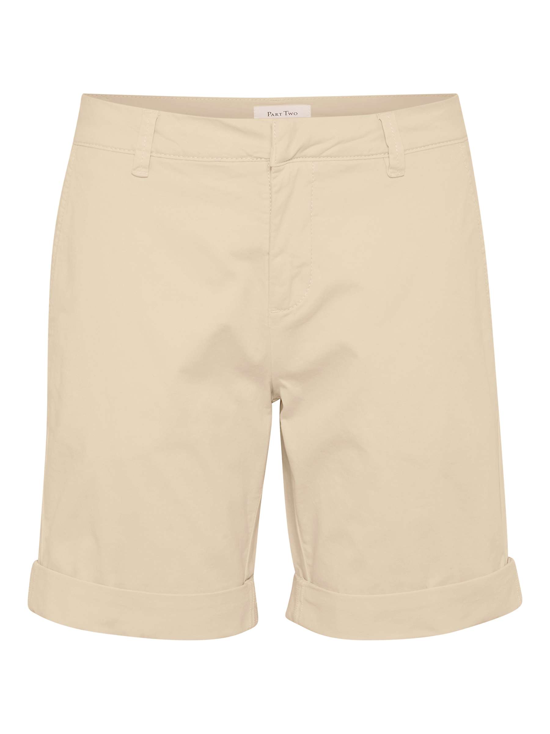 Buy Part Two Hanijan Regular Fit Folded Cuff Shorts, White Pepper Online at johnlewis.com
