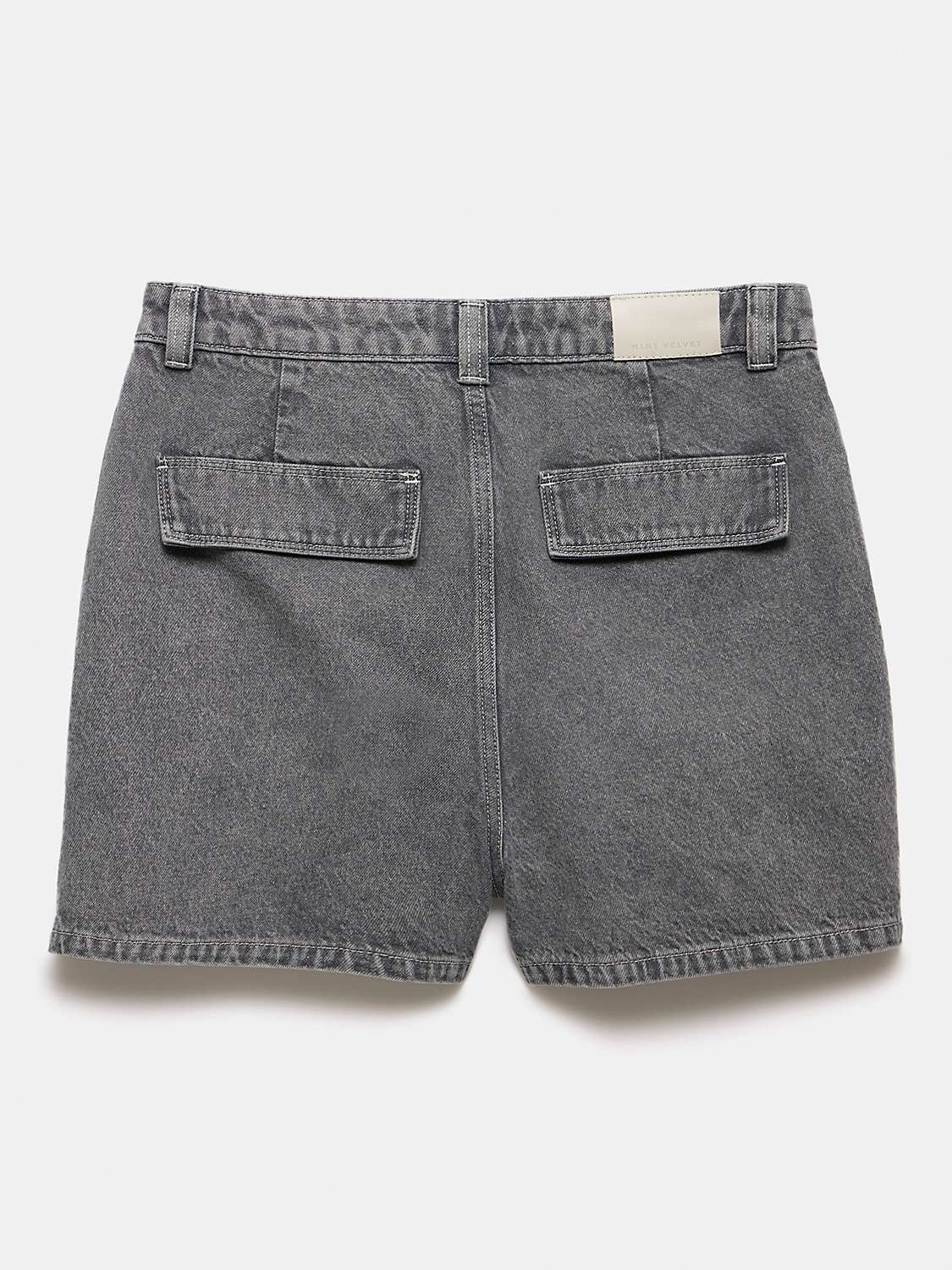 Buy Mint Velvet Denim Cargo Pocket Shorts, Grey Online at johnlewis.com