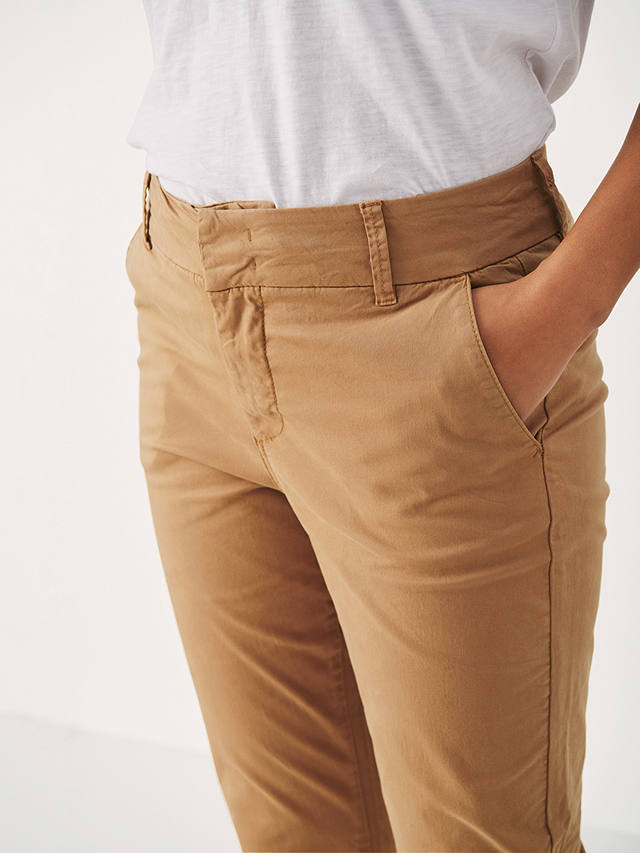 Part Two Soffys Cropped Chino Trousers, Tannin