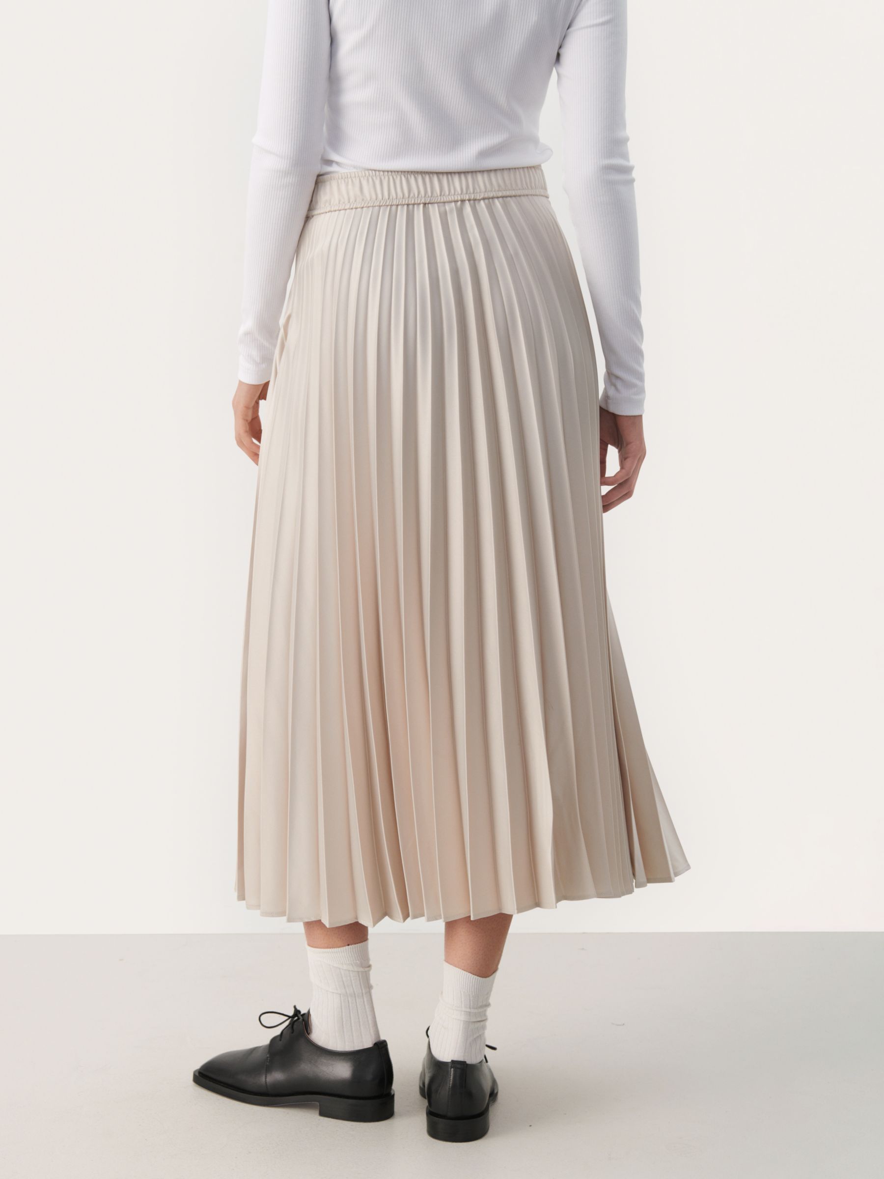 Buy Part Two Veneda Pleated Midi Skirt Online at johnlewis.com
