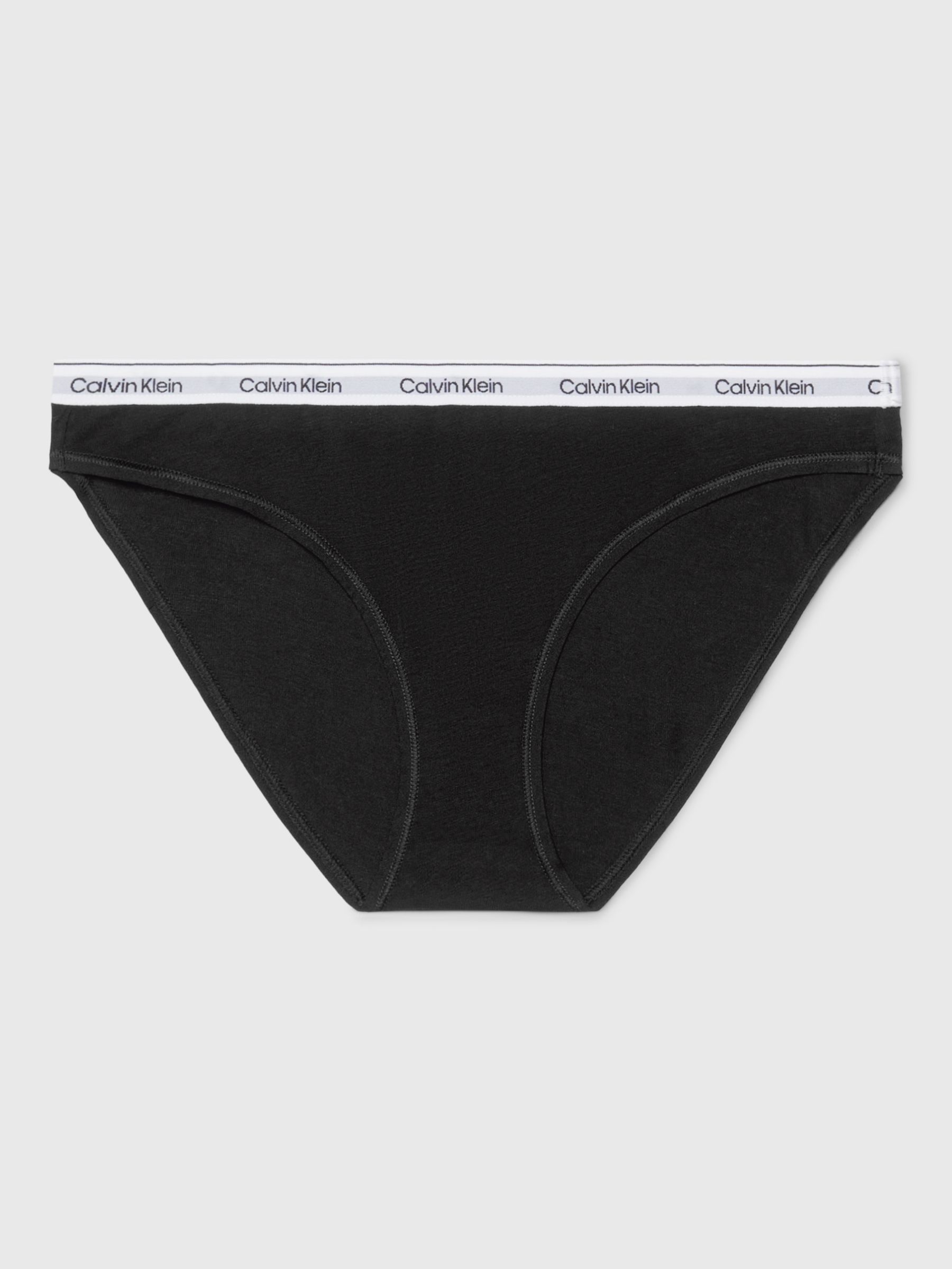 Calvin Klein Modern Logo Bikini Knickers, Black, XS