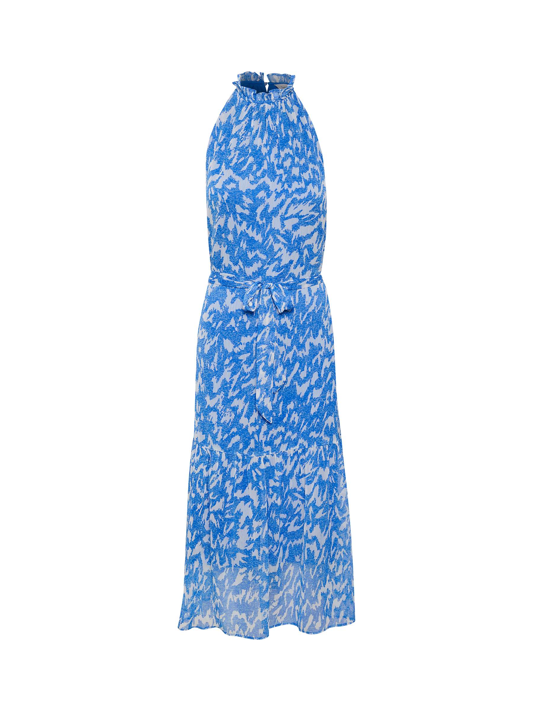 Buy Saint Tropez Elfa Abstract Print Halterneck Midi Dress, Surf Blue Nature Online at johnlewis.com