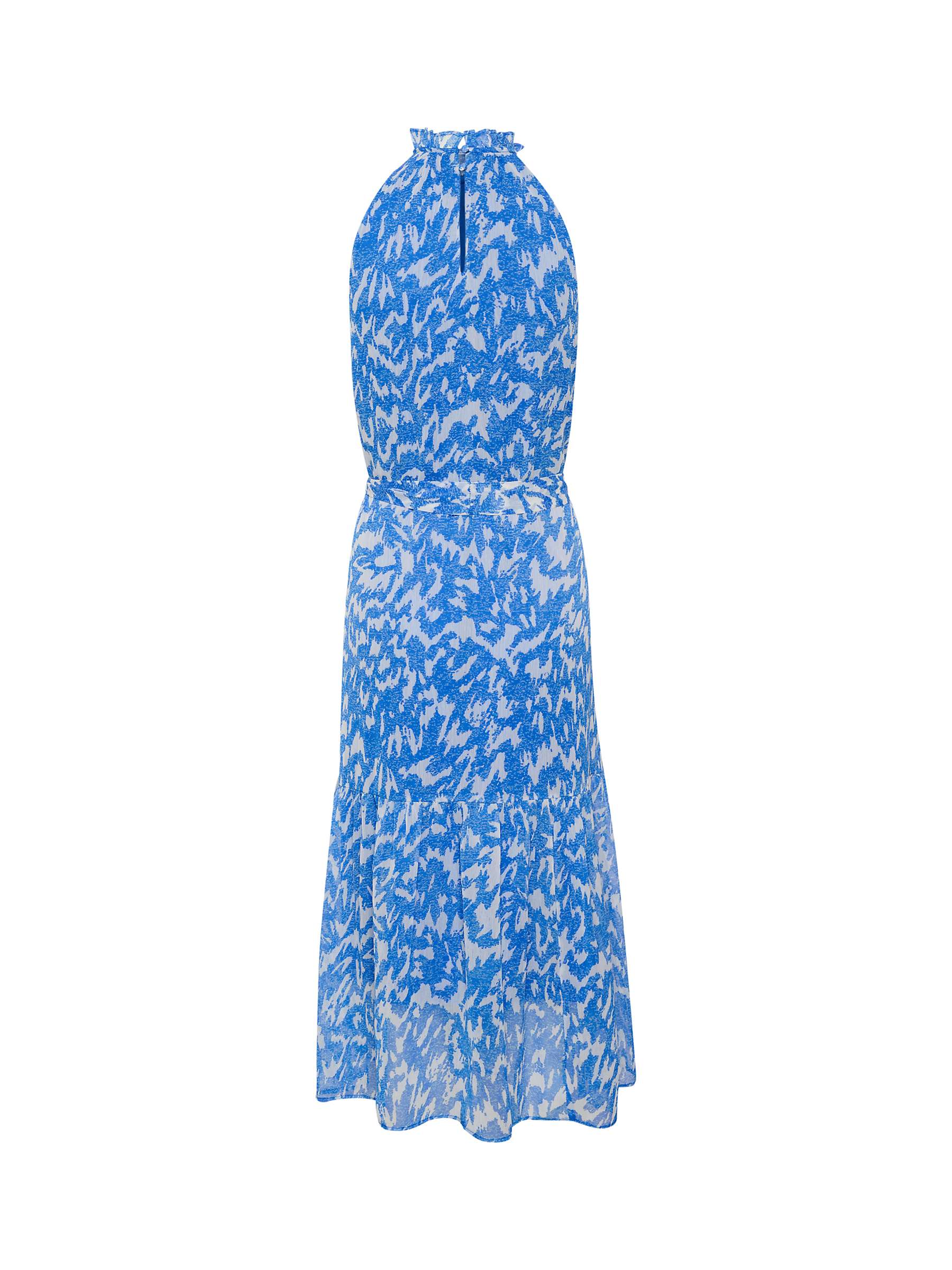 Buy Saint Tropez Elfa Abstract Print Halterneck Midi Dress, Surf Blue Nature Online at johnlewis.com