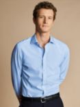 Charles Tyrwhitt Cotton Poplin Non-Iron Bengal Stripe Shirt, Blue