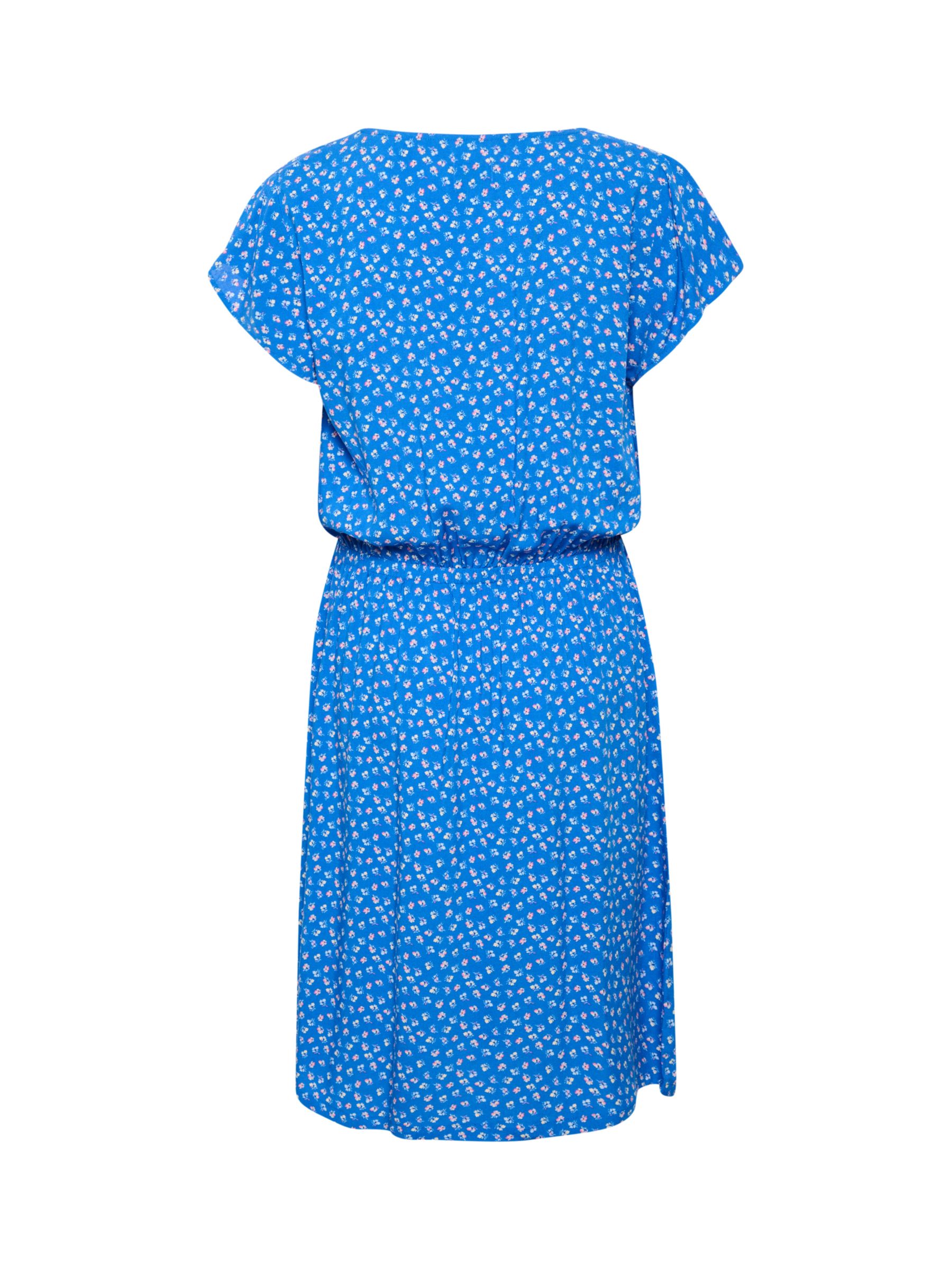 Saint Tropez Edua Ditsy Floral Print Knee Length Dress, Blue/Multi, XS