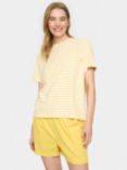 Saint Tropez Emilia Cotton Blend Striped T-Shirt
