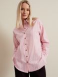 Phase Eight Stripe Shirt, Pink/White