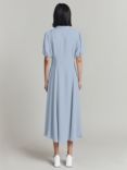 Ghost Eddie Bow Detail Midi Dress, Sky Blue