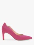 Gabor Degree Suede Court Shoes, Pink