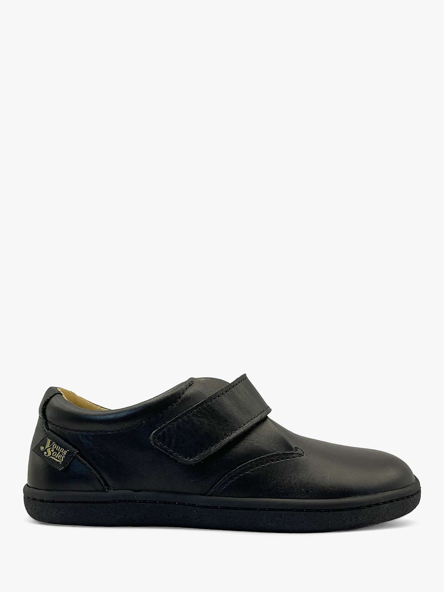 Buy Young Soles Kids' Leather Oliver Shoes, Black Online at johnlewis.com