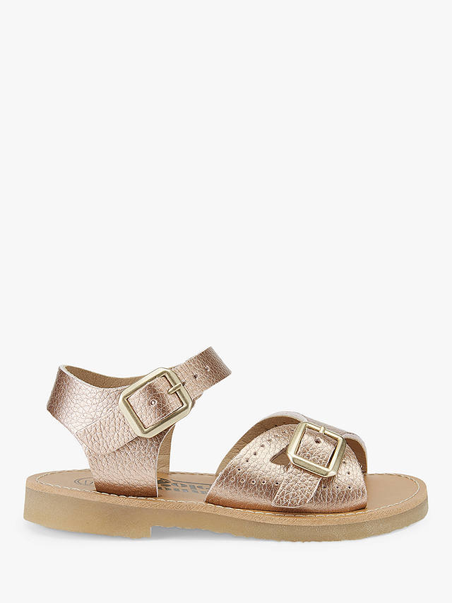 Young Soles Kids' Pearl Vegan Two Part Sandals, Rose Gold