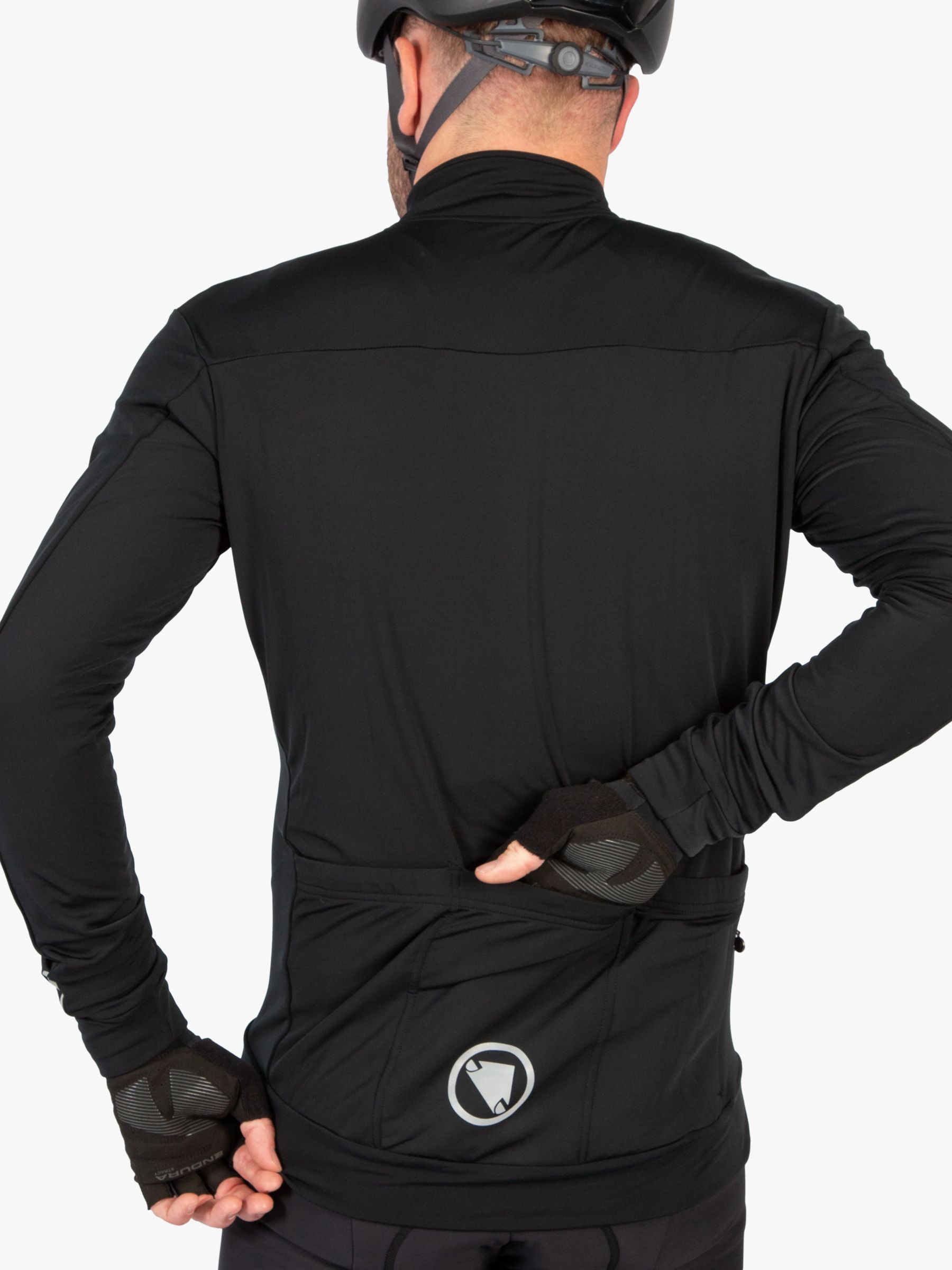 Endura Men's Xtract Roubaix Long Sleeve Jersey, Black, S