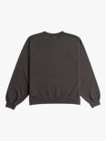 Roxy Kids' Lineup Crew Terry Sweatshirt, Phantom