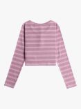 Roxy Kids' Violet Chemistry Stripe T-Shirt, Mauve Orchid