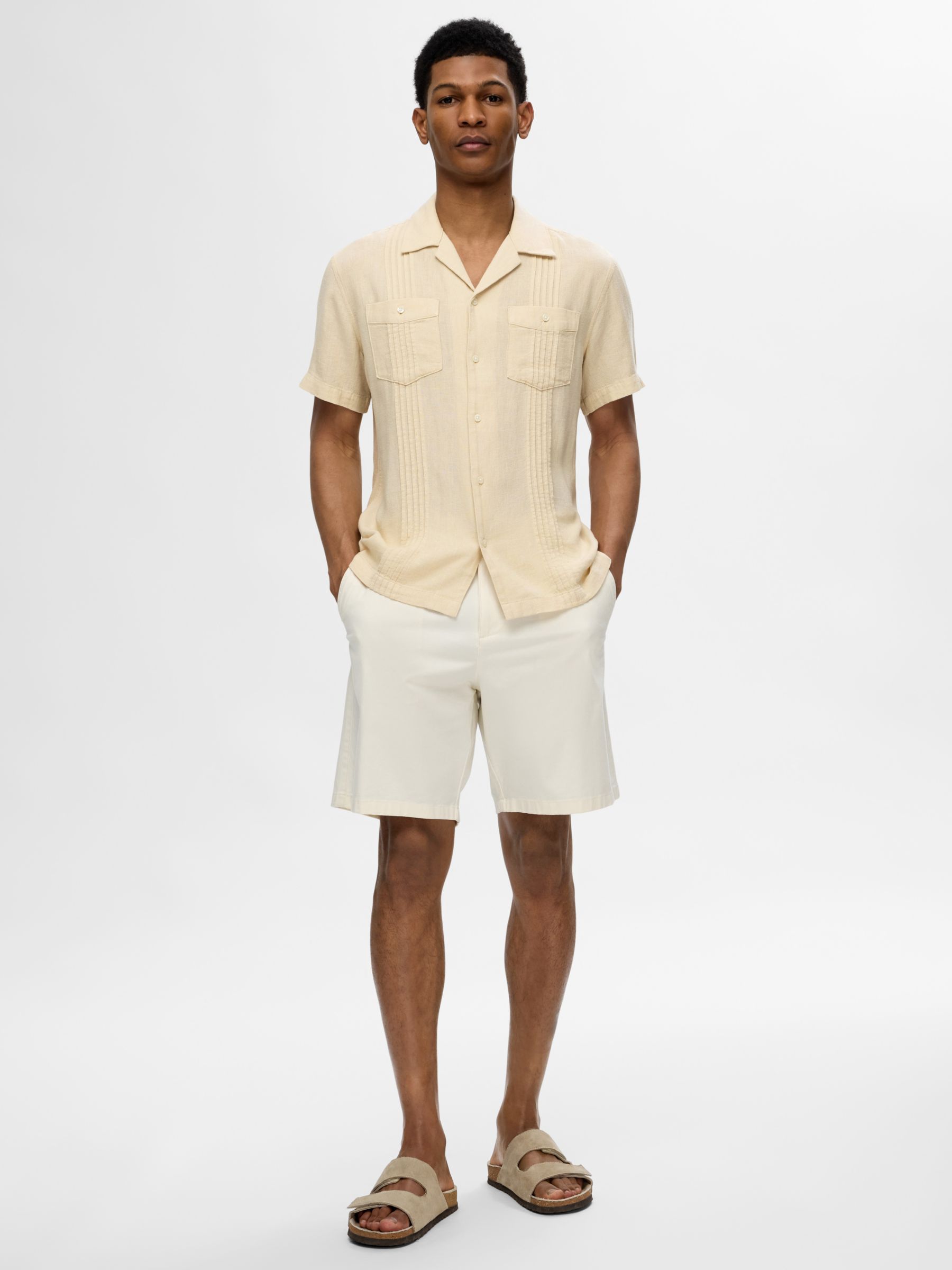 SELECTED HOMME Resort Shirt, Fog, S