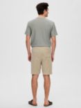 SELECTED HOMME Relaxed Fit Drawstring Terry Shorts, Pure Cashmere