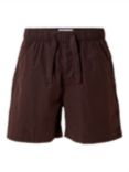 SELECTED HOMME Cotton Shorts, Chocolate