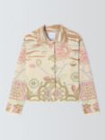 Hayley Menzies Lotus Carpet Cotton Jacquard Jacket, Ecru/Multi