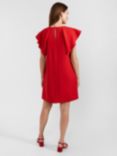 Hobbs Rosario Ruffle Sleeve Dress, Cherry Red