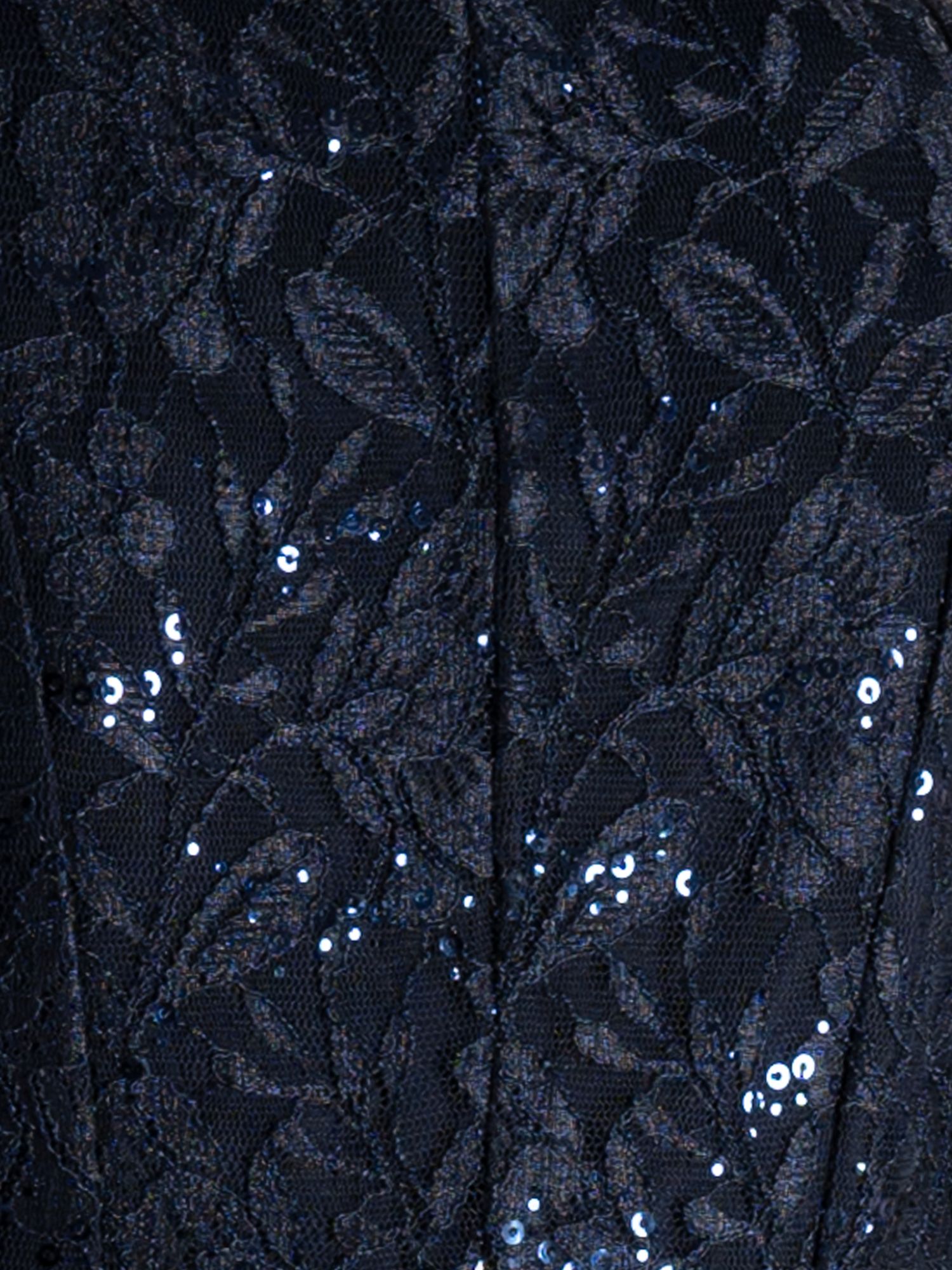 Buy chesca Sequin Lace Chiffon Trim Midi Dress, Dark Navy Online at johnlewis.com