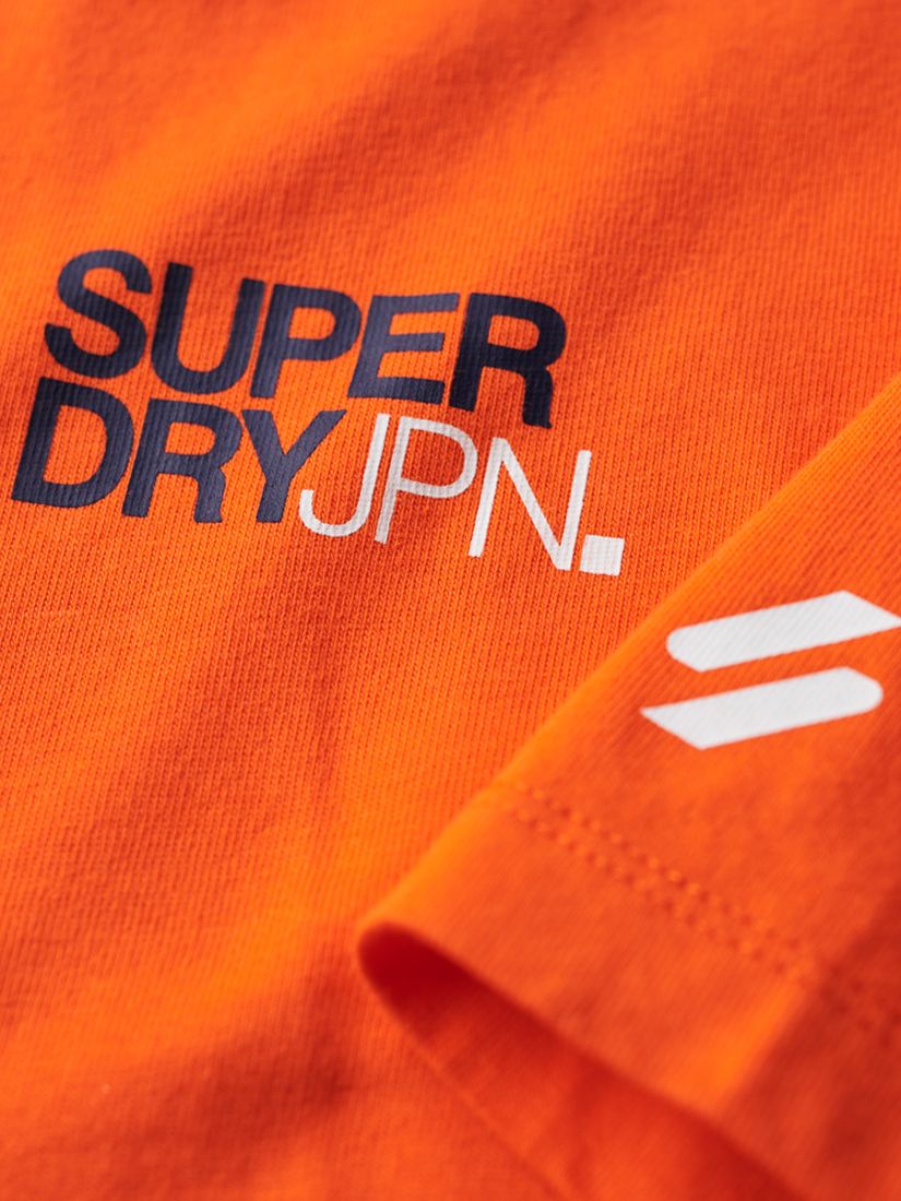Superdry Sportswear Logo Loose T-Shirt, Flame Orange, S