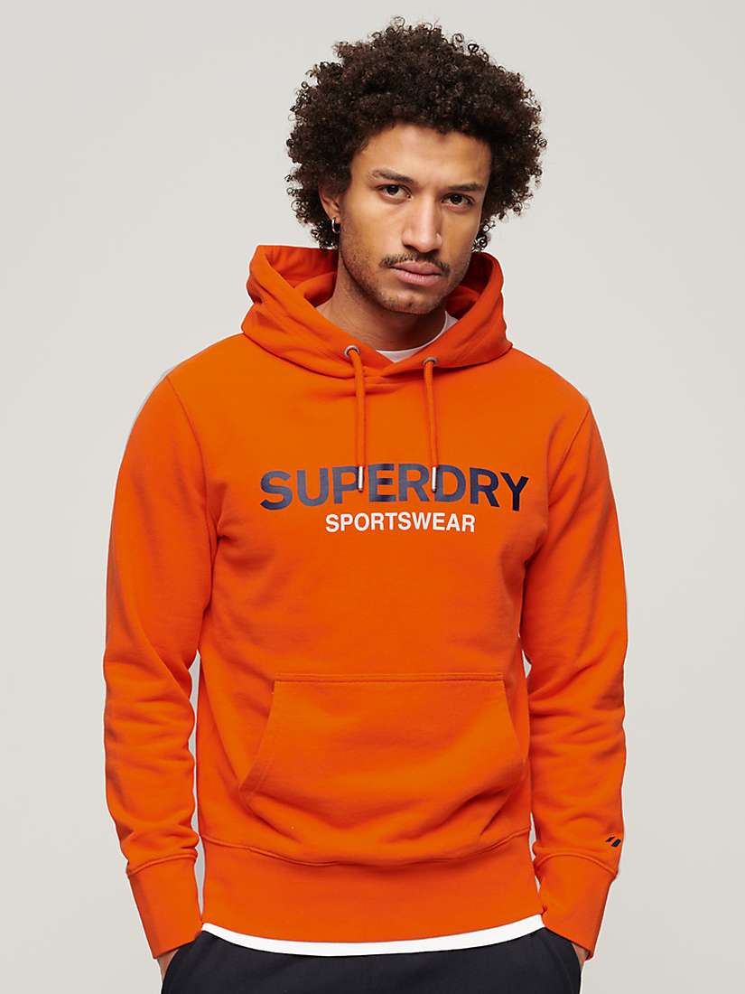 Buy Superdry Sportswear Logo Loose Fit Overhead Hoodie Online at johnlewis.com