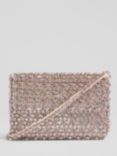 L.K.Bennett Rose Crystal Embellished Shoulder Bag, Pink
