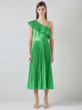 L.K.Bennett Josephine Pleated Midi Dress, Green