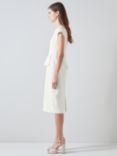 L.K.Bennett Mia Peplum Shift Dress, Ivory