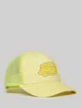 Superdry Logo Mesh Baseball Cap, Electric Lime