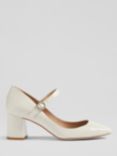 L.K.Bennett Winter Patent Leather Court Shoes, Cream